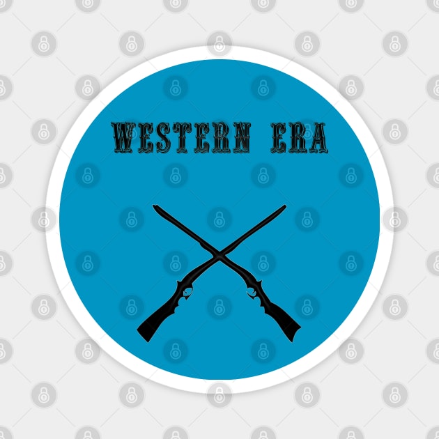 Western Era - Two Long Rifles Magnet by The Black Panther